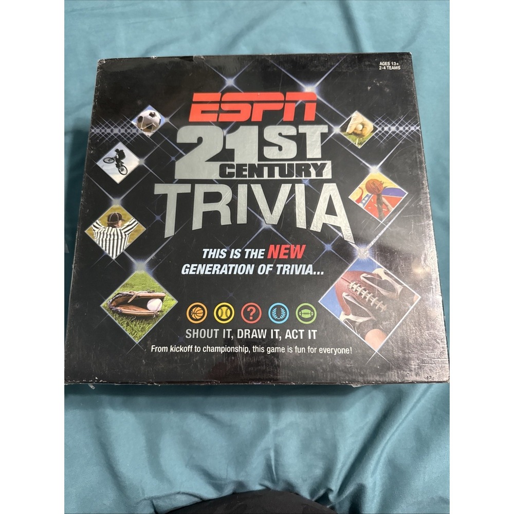 ESPN 21st Century TRIVIA GAME Shout It-Draw It-Act‎ It USAopoly -  NEW SEALED